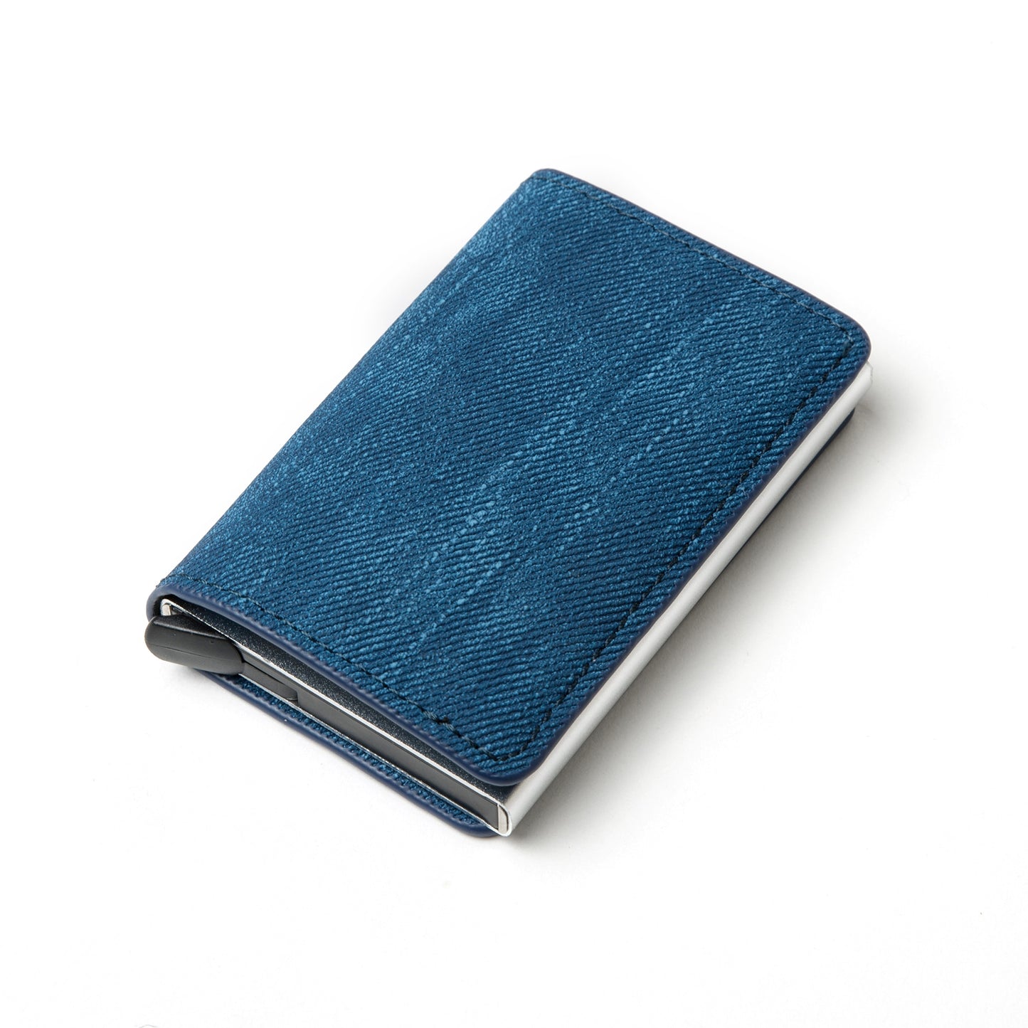 Customized Wallet 2023 Credit Card Holder Men Wallet RFID Aluminium Box Bank Card Holder Vintage Leather Wallet with Money Clips