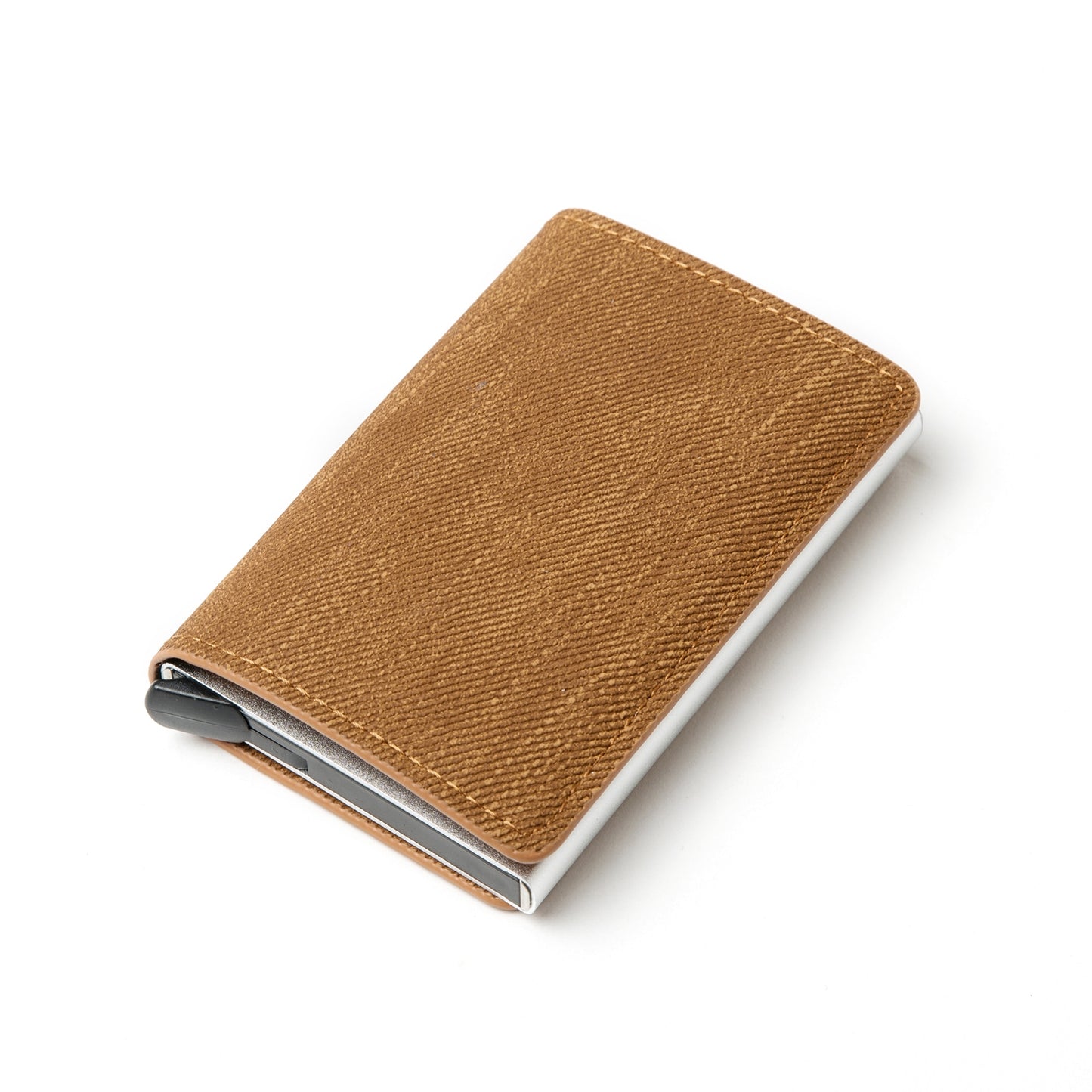 Customized Wallet 2023 Credit Card Holder Men Wallet RFID Aluminium Box Bank Card Holder Vintage Leather Wallet with Money Clips